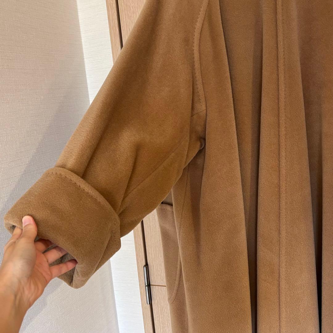 MaxMara★カシミヤ混　エレガントガウンコート　40 キャメル　ビンテージ