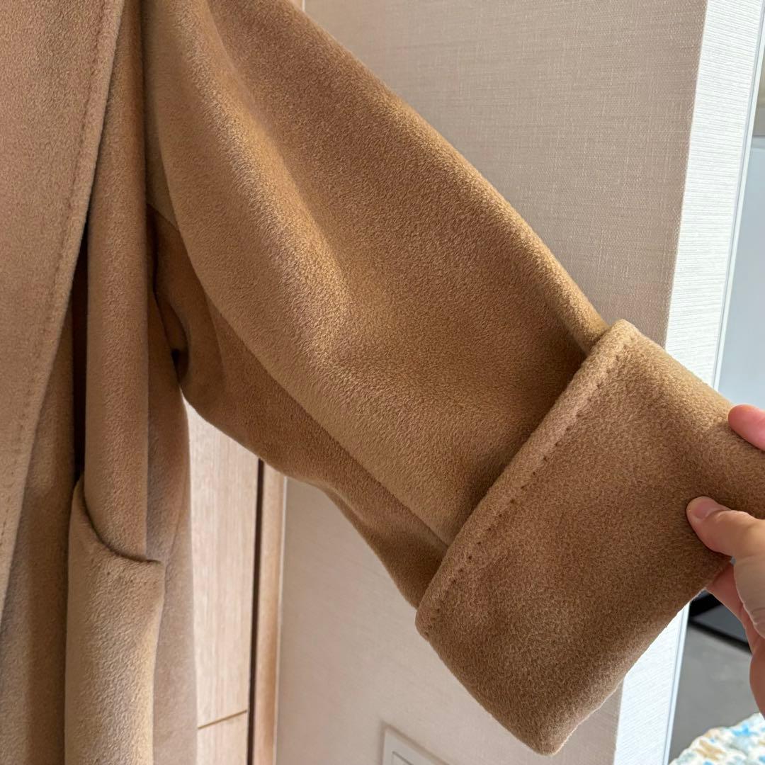 MaxMara★カシミヤ混　エレガントガウンコート　40 キャメル　ビンテージ