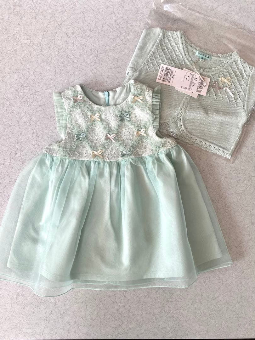 【新品】トッカTOCCA BAMBINI ワンピース＋カーディガン 80cm