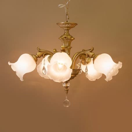 【LED】クラシカル シャンデリア 5灯 グレース II アンティーク 照明