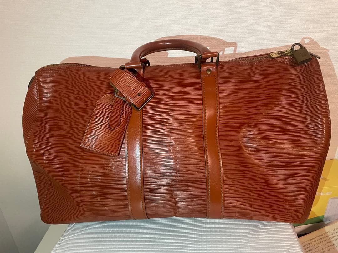 ルイヴィトン・エピレザー ボストンバッグ ブラウン