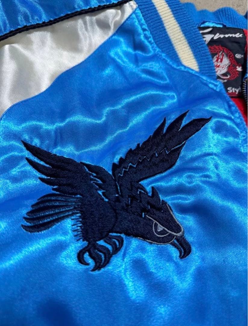 GUMU vintage 虎 鷲 日本限定 スカジャン サテン unisex