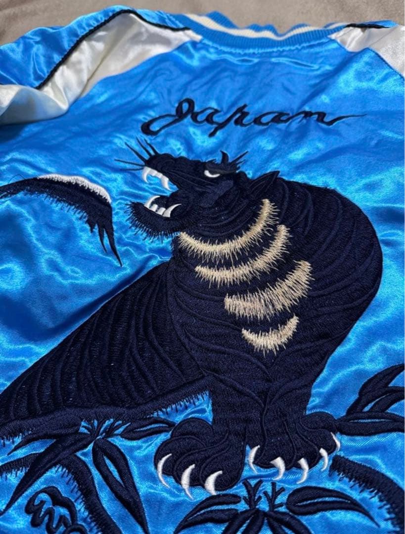 GUMU vintage 虎 鷲 日本限定 スカジャン サテン unisex