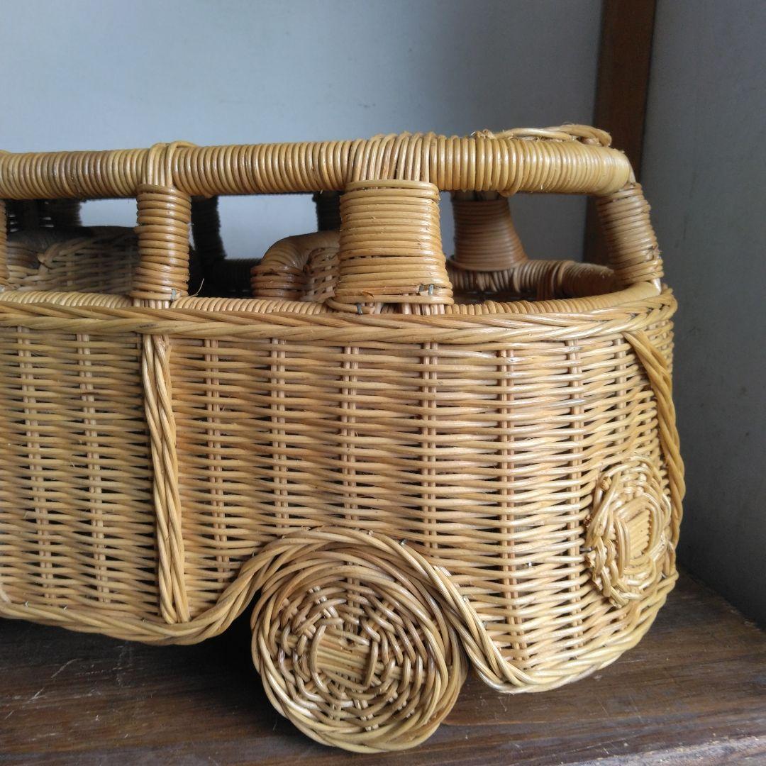 昭和レトロ　ミニ籐 バス インテリア　雑貨　コレクション