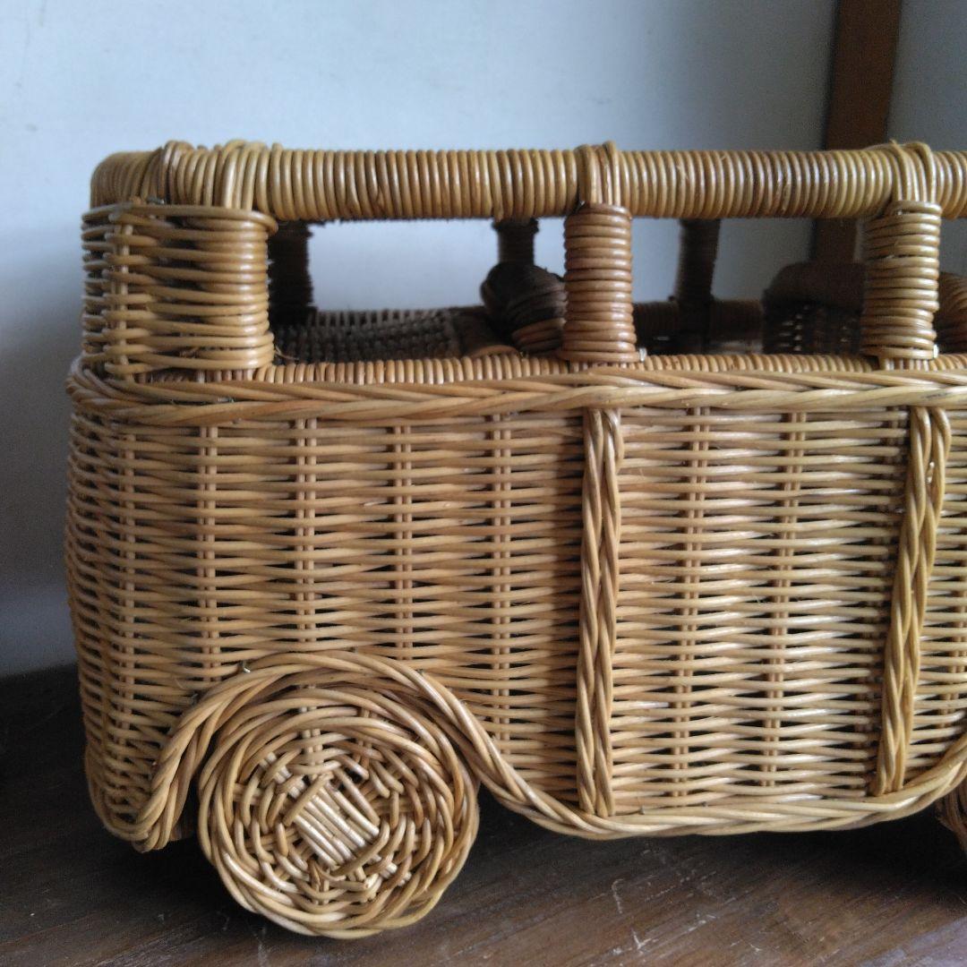 昭和レトロ　ミニ籐 バス インテリア　雑貨　コレクション