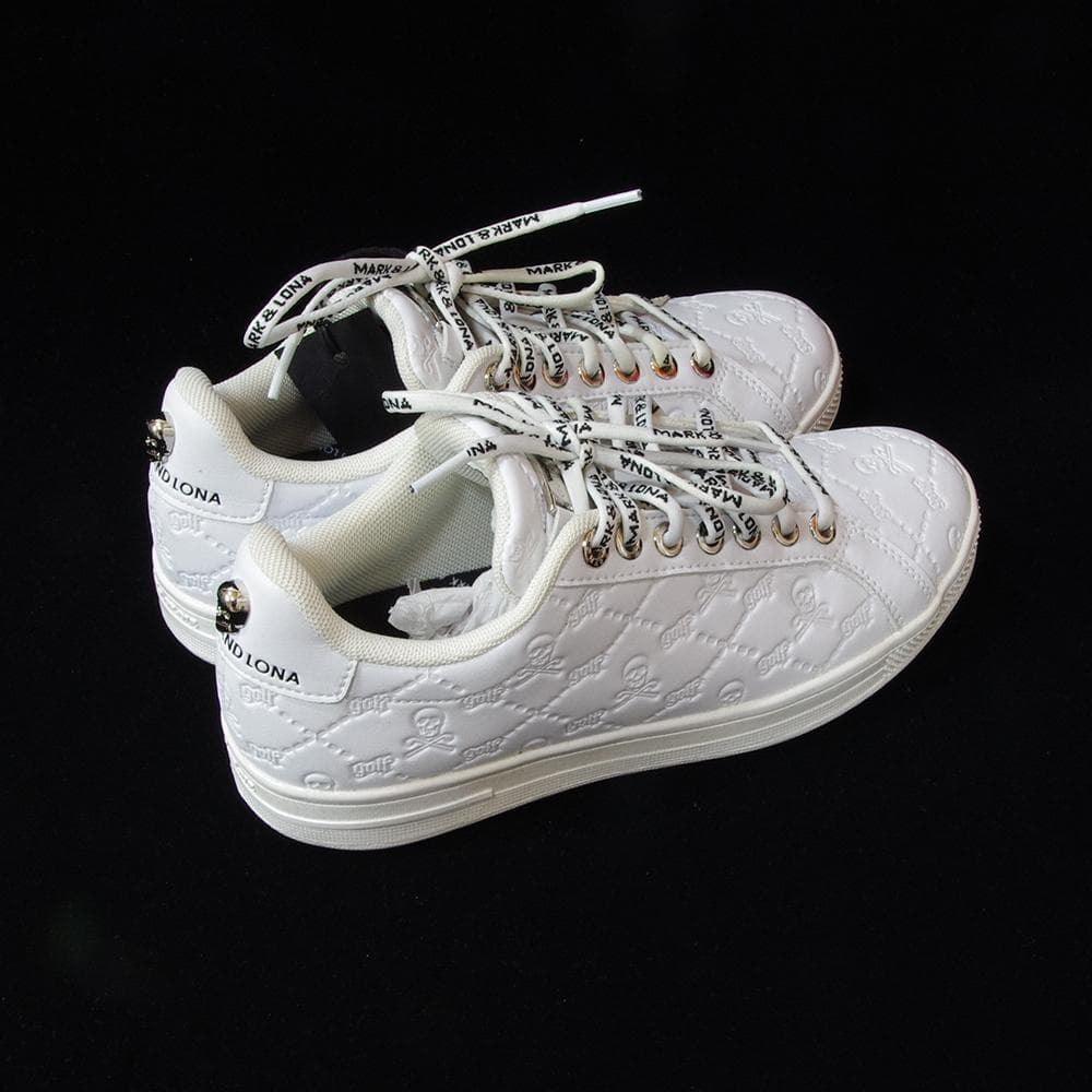 MARK&LONA マークアンドロナ エンボスキルトスカルスニーカー23.0