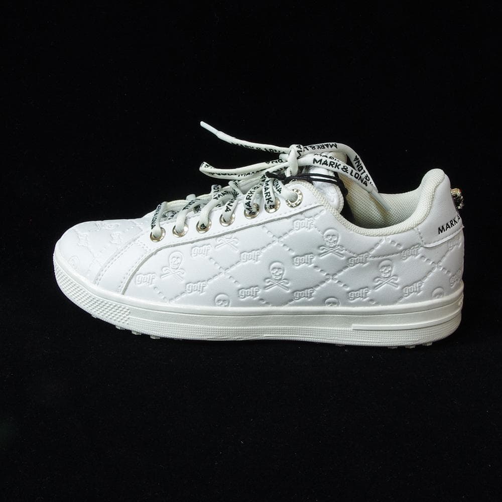 MARK&LONA マークアンドロナ エンボスキルトスカルスニーカー23.0