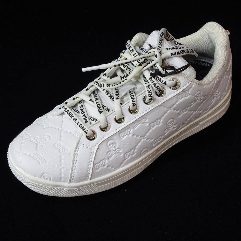 MARK&LONA マークアンドロナ エンボスキルトスカルスニーカー23.0