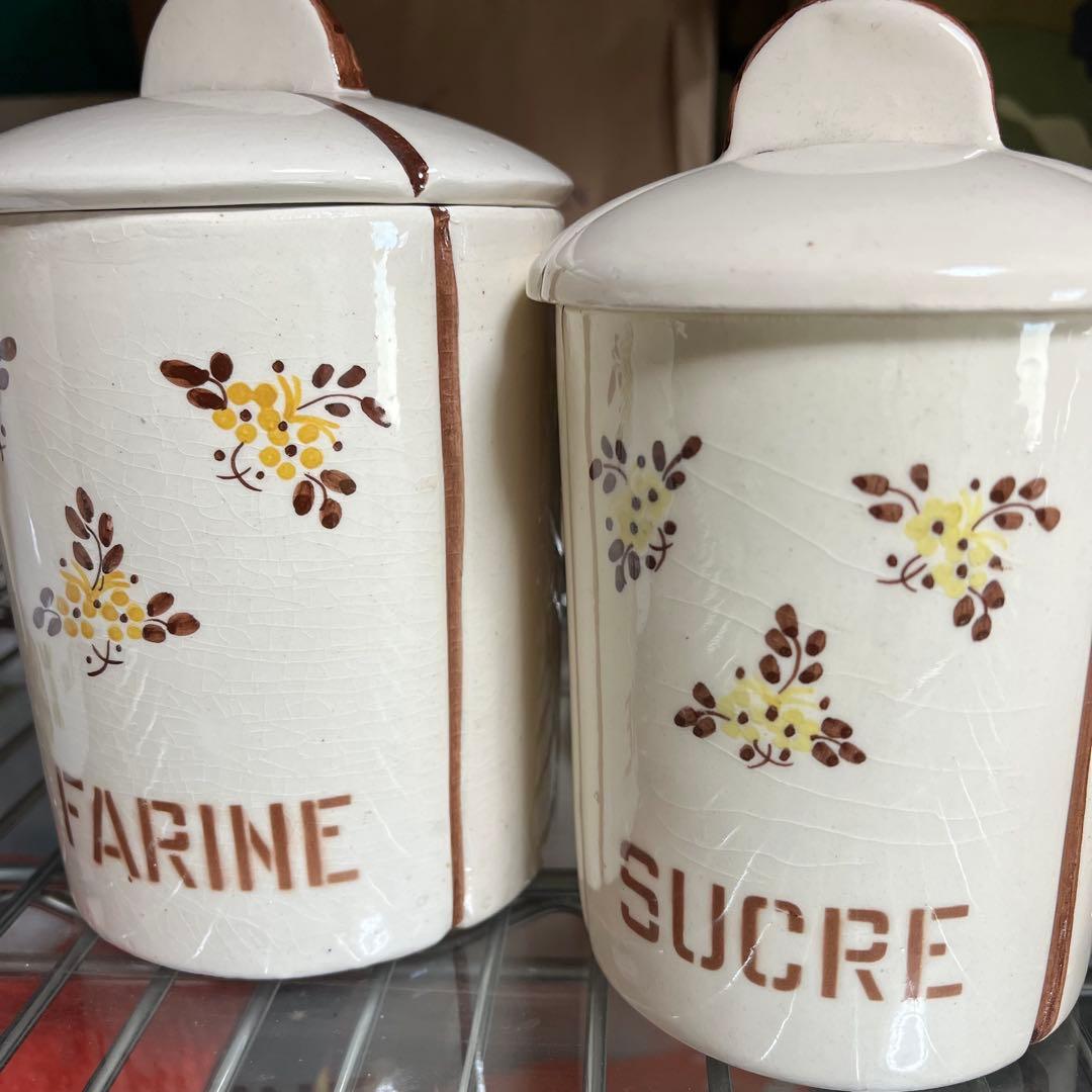 ●キャニスター●4点セット●フランスアンティーク