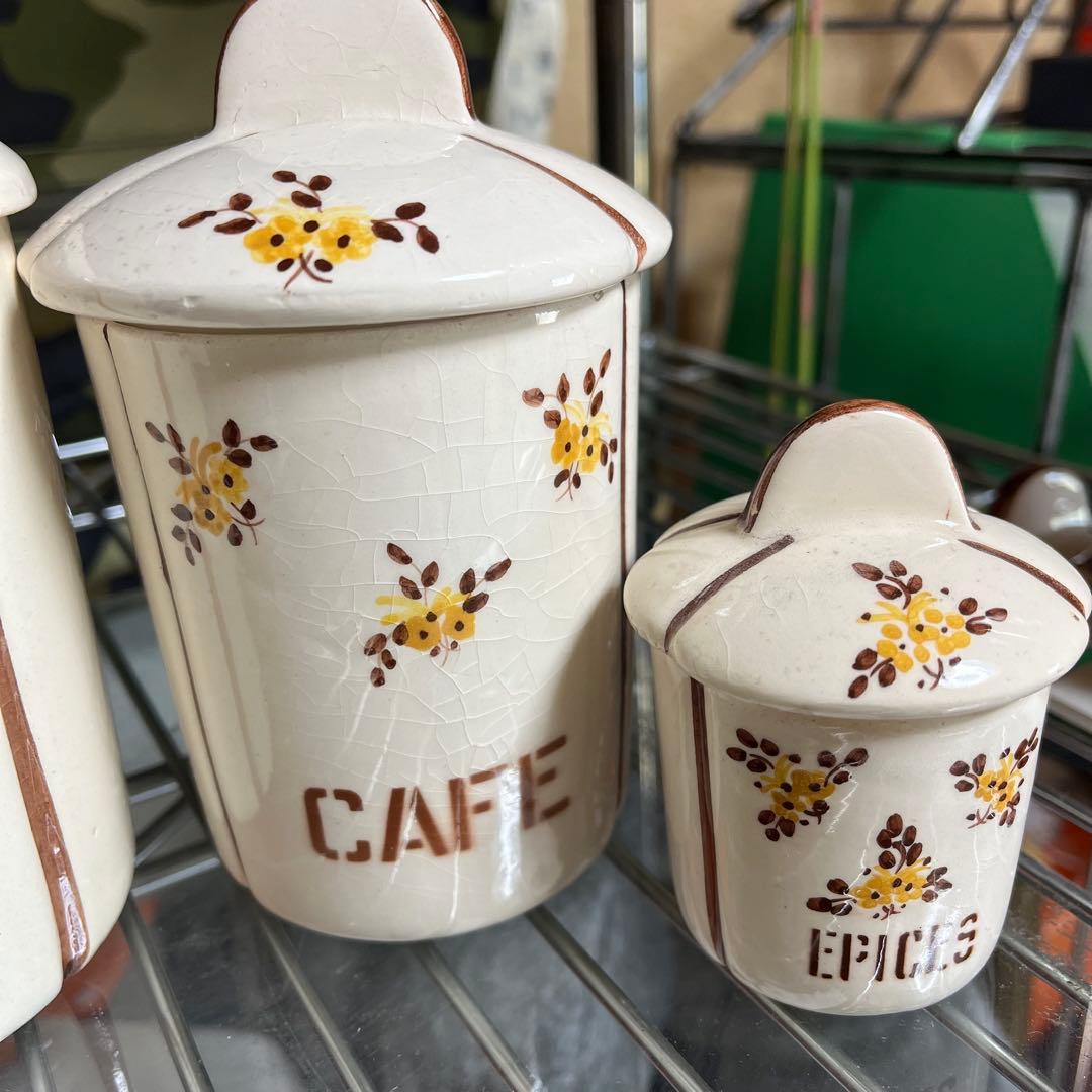 ●キャニスター●4点セット●フランスアンティーク