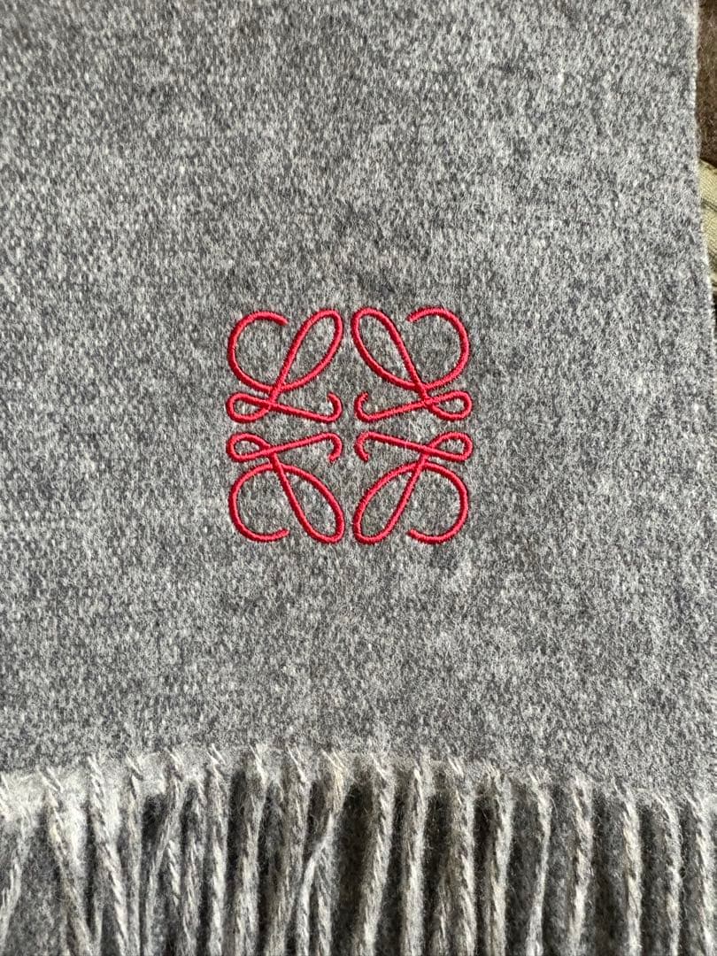 LOEWE ロエベ マフラー スカーフ バイカラー アナグラム