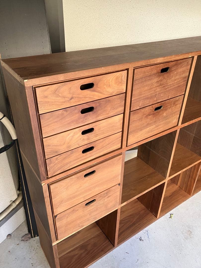 無印良品　スタッキングシェルフセット・5段3列　引き出し付き