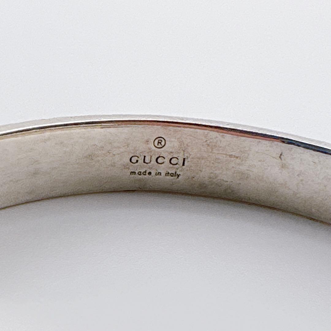 グッチ タイガーヘッドバングル キャットブレスレット 17 シルバー 925