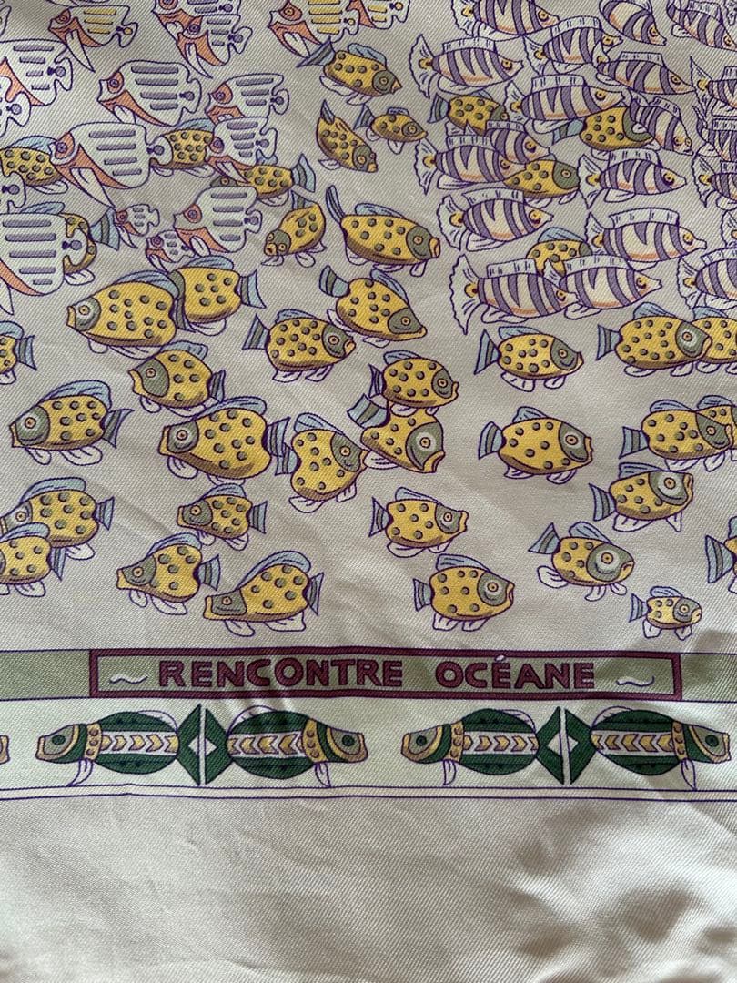 エルメス　カレ　90 RENCONTRE OCÉANE 大西洋の出会い