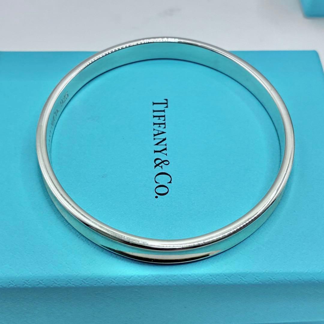 【極美品】ティファニー 1837 ナロー バングル ブレスレット　腕周り19cm