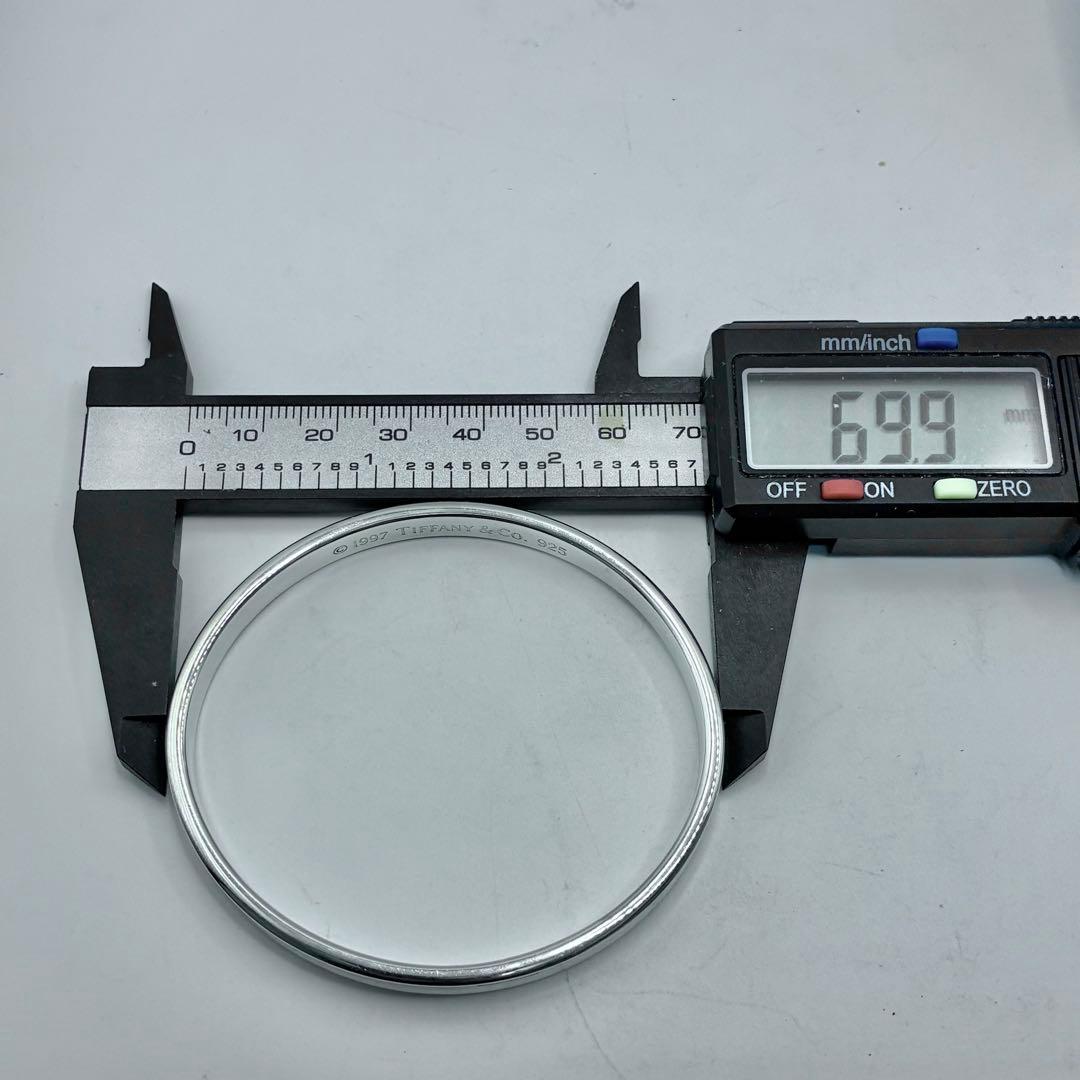 【極美品】ティファニー 1837 ナロー バングル ブレスレット　腕周り19cm
