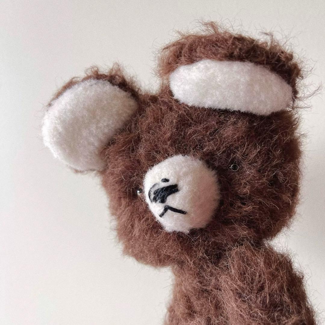アンティークブラウンのテディベア アーティストベア 海外作家様 ハンドメイド
