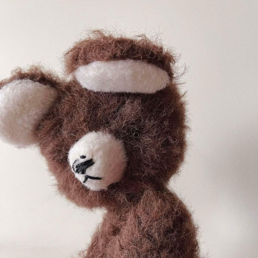 アンティークブラウンのテディベア アーティストベア 海外作家様 ハンドメイド