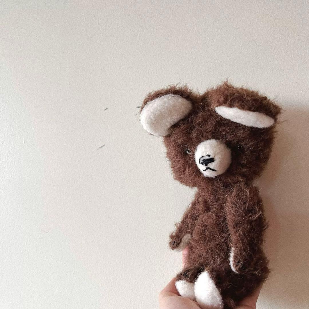 アンティークブラウンのテディベア アーティストベア 海外作家様 ハンドメイド