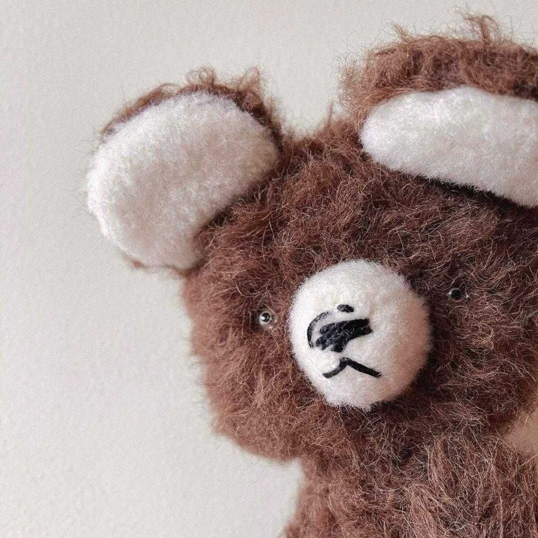 アンティークブラウンのテディベア アーティストベア 海外作家様 ハンドメイド