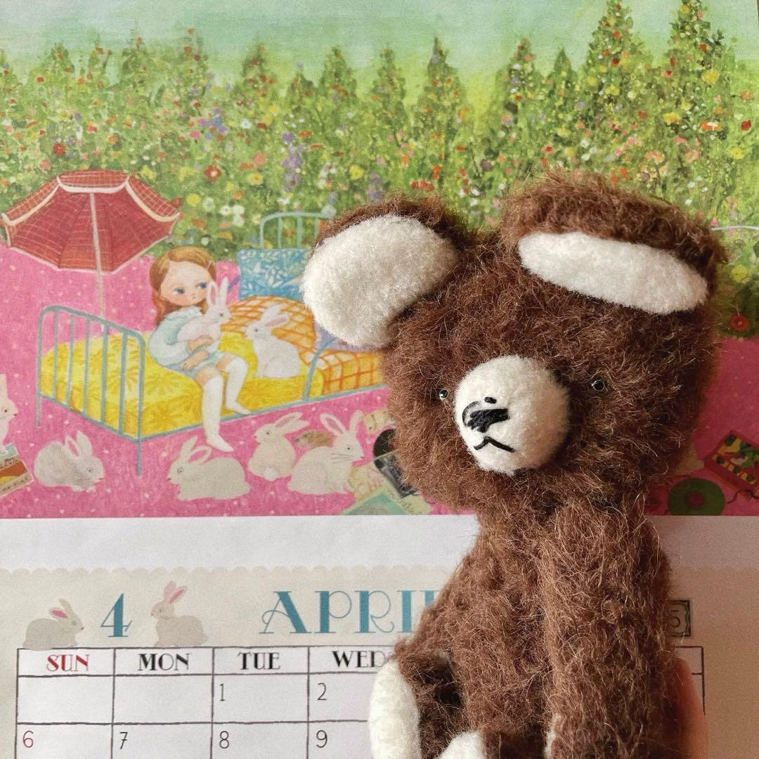 アンティークブラウンのテディベア アーティストベア 海外作家様 ハンドメイド