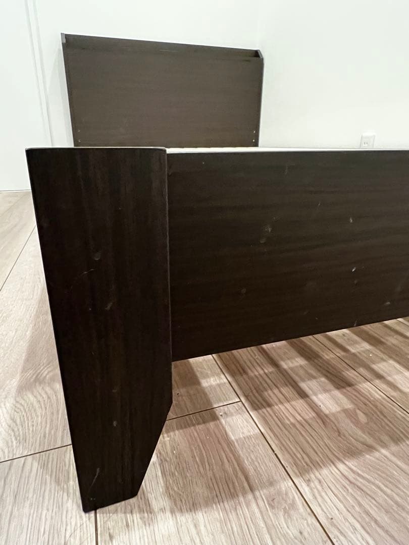 セミダブルベッドフレーム(ヴァイン DBR LEG) ニトリ