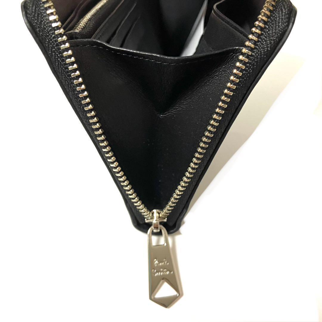 ポールスミス✨メンズ✨ラウンド✨ファスナー長財布✨マーケトリーストライプラビット