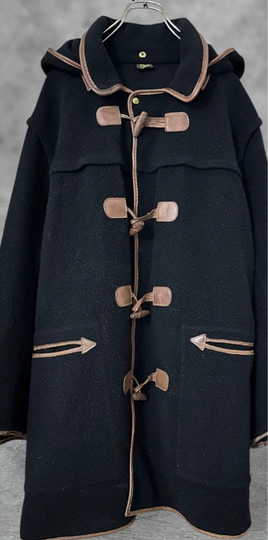 【希少ヴィンテージ】イルビゾンテ レザー×ウール ダッフルコート 2way