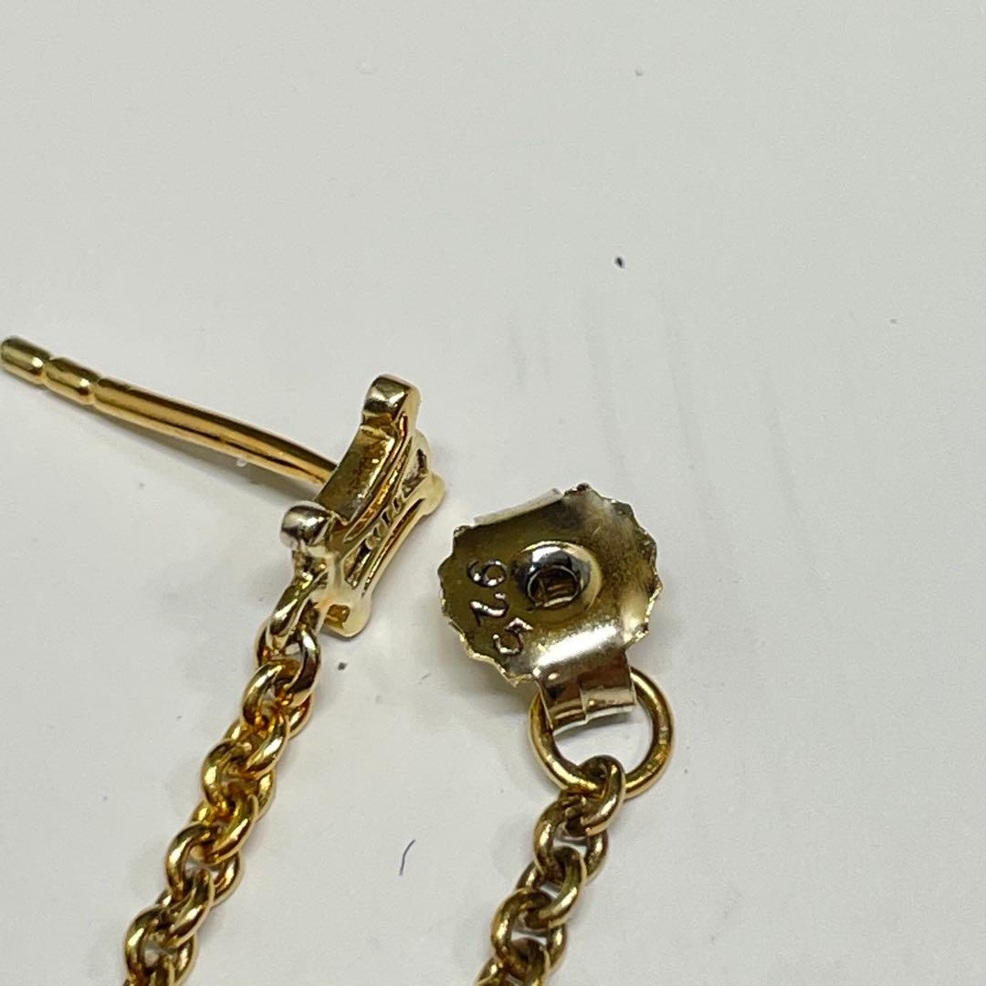 J*1様 CELINE ゴールド チェーン付き トリオンフ　ピアス