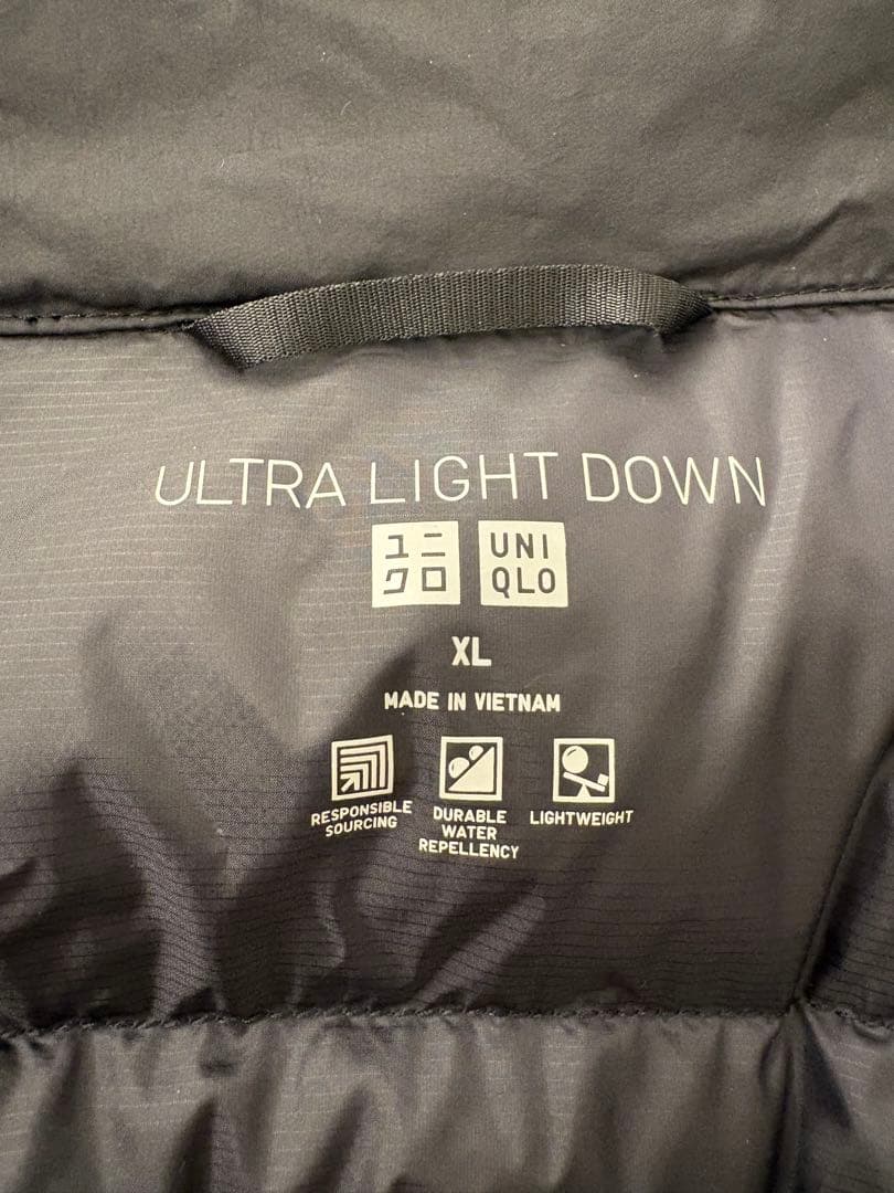 UNIQLO ウルトラライトダウンロングコートブラック XL