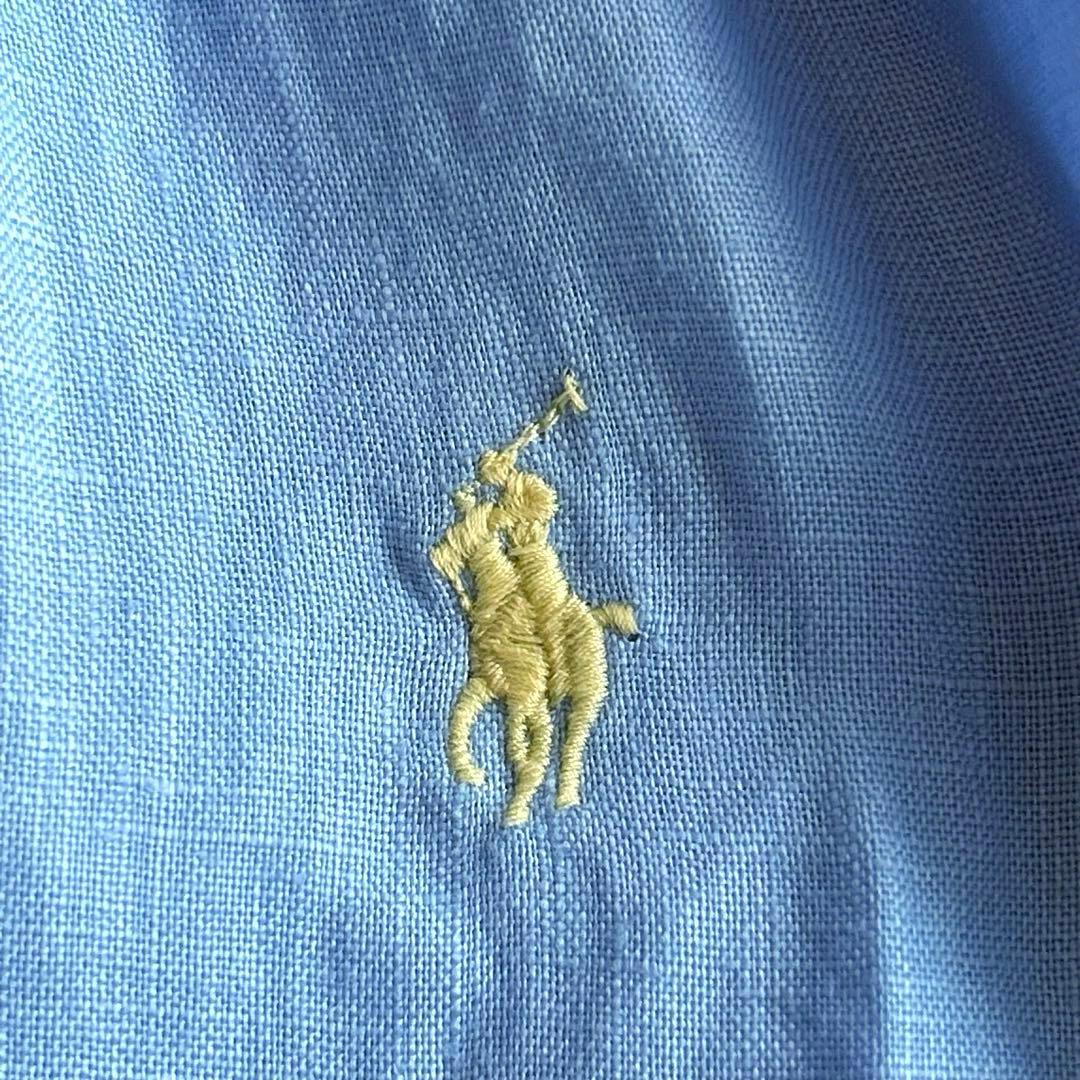 美品✨24SS ポロラルフローレン　リネンポップオーバーシャツ