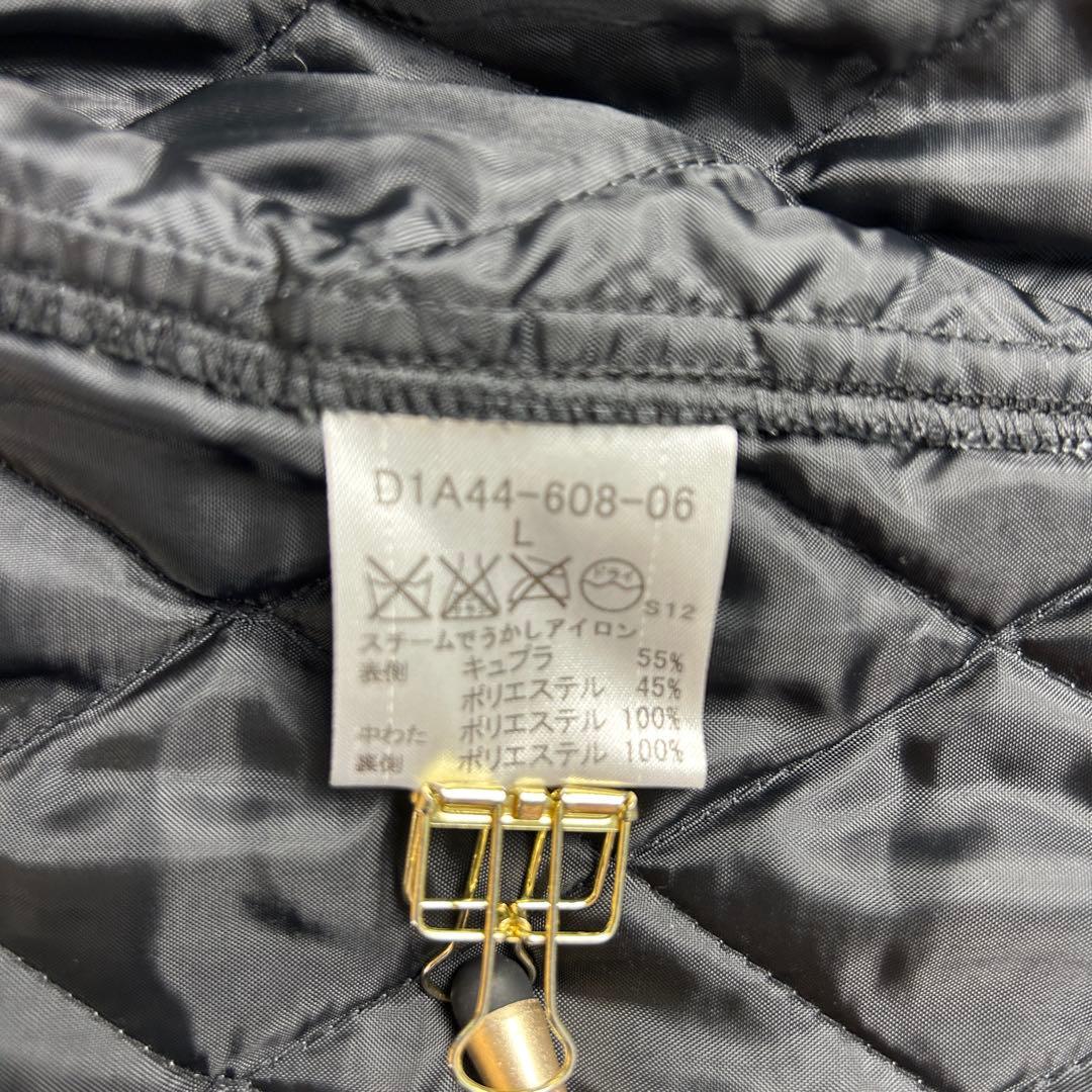 バーバリーブラックレーベル　トレンチコート　L　チェック　中綿ライナー　ベルト