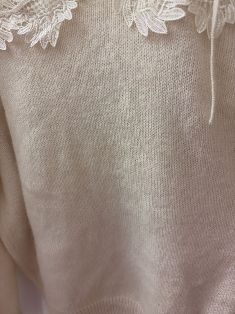 SNIDEL レーストリミングオフショルプルオーバー スナイデル ニット