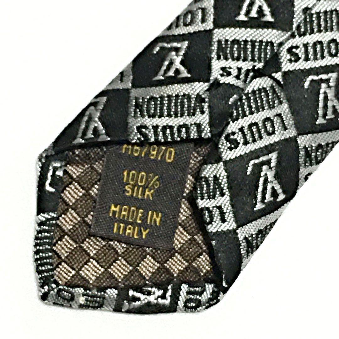 未使用級 ルイヴィトン Louis Vuitton ネクタイ シル LV柄