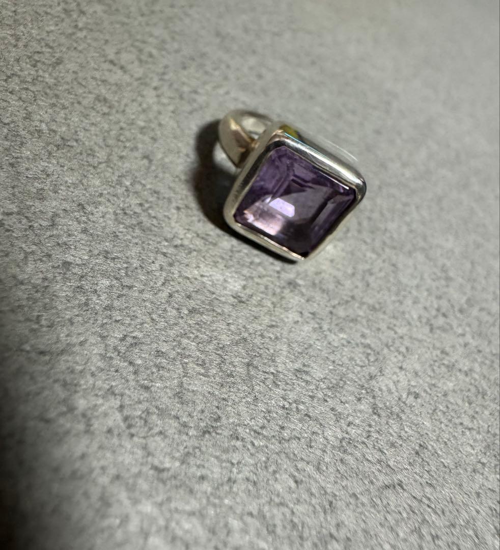 アガット agete アメジストリング　シルバー