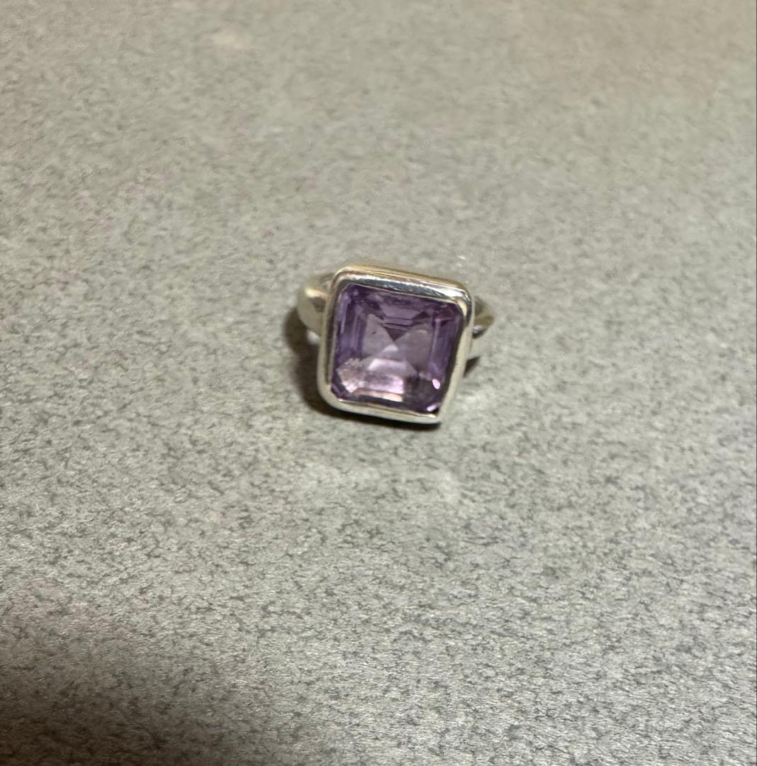 アガット agete アメジストリング　シルバー