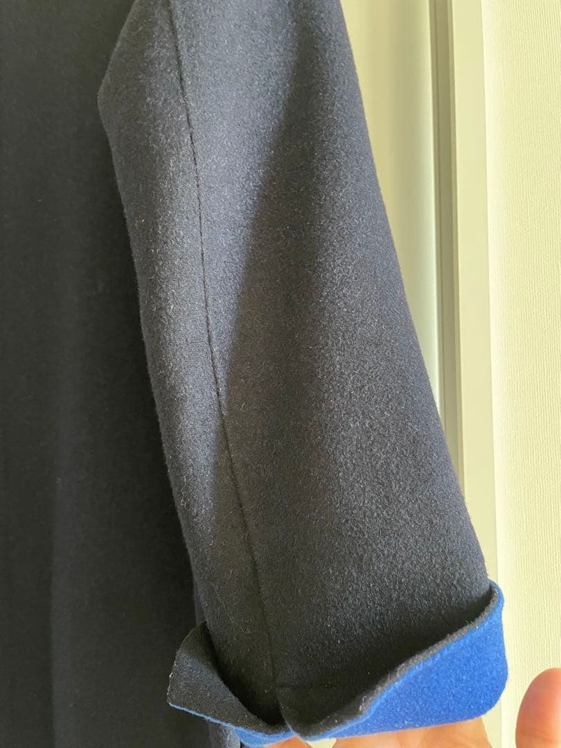 ENFOLD ウールリバーノーカラーコート