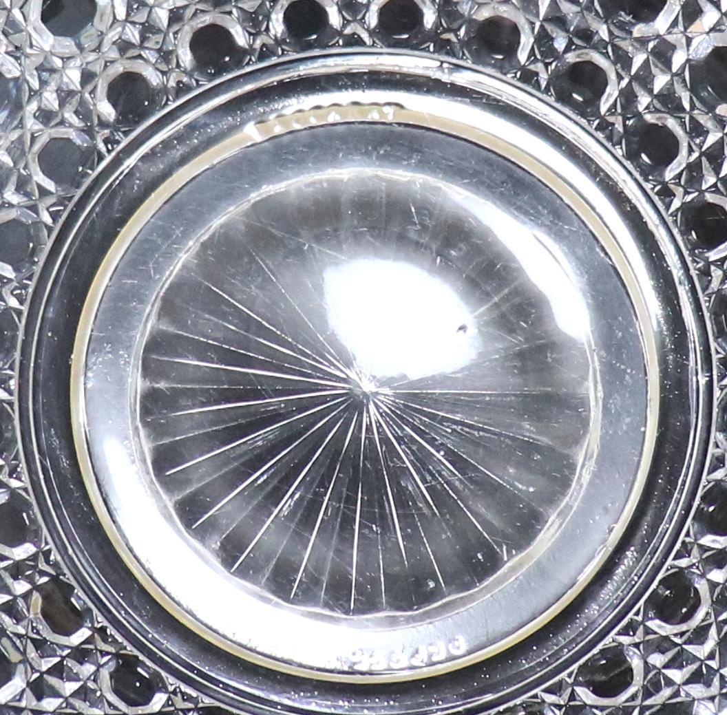 オールド・バカラ 美術館級1890年 特注品金縁大型鉢 ディアマン・ピエーリー