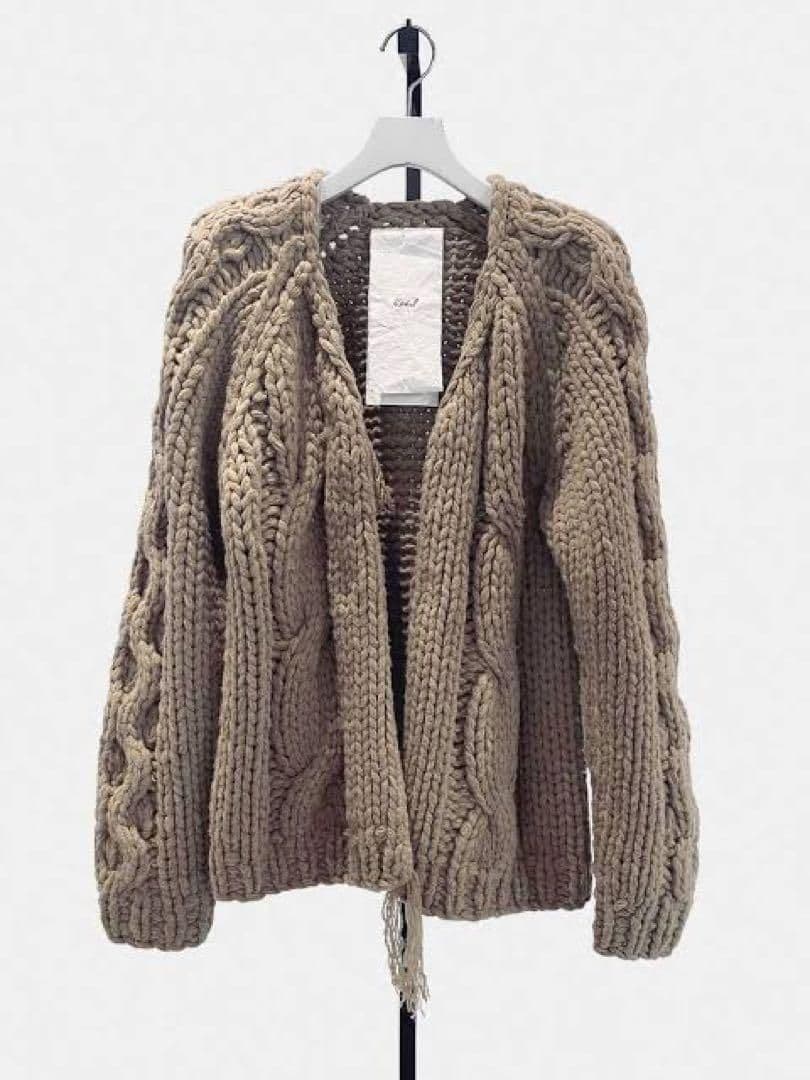 定価66000円 rich i リッチアイ　ハンドニットカーディガン