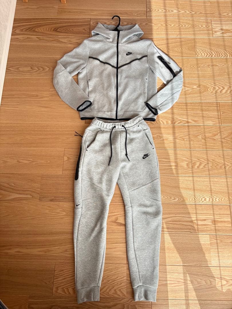 廃盤NIKE旧テックフリースセットアップSサイズグレー美品