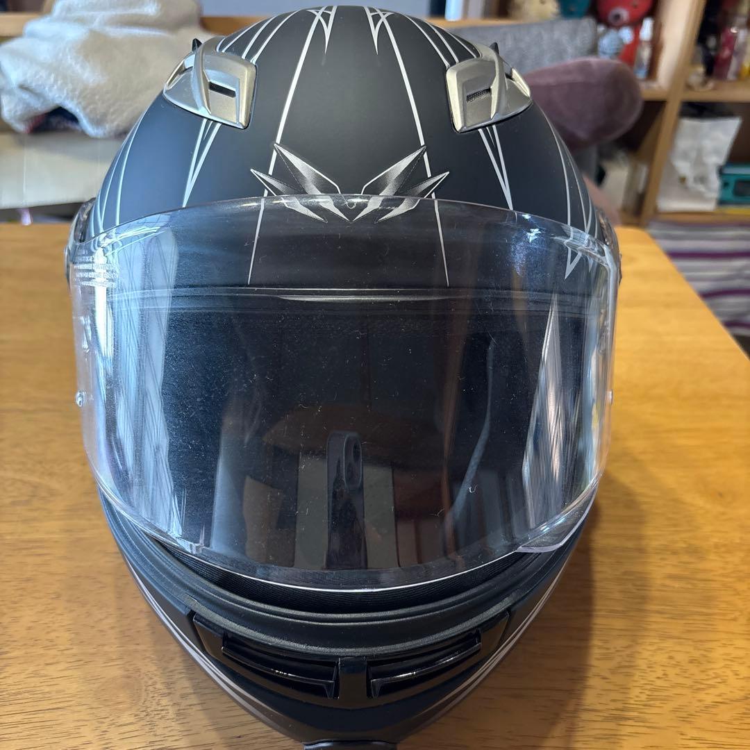 フルフェイスヘルメット ブラック/ インカム付き