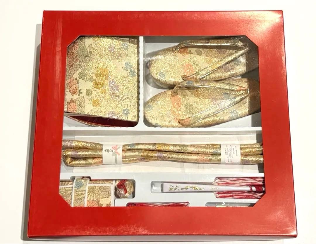 七五三 7歳女の子用　はこせこセット 和小物　草履