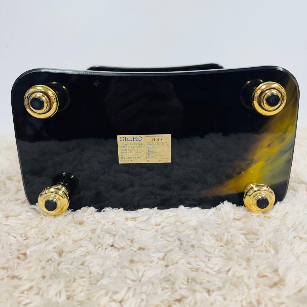 【希少】 SEIKO 置時計 TZ614 動作確認済み 非売品 アンティーク
