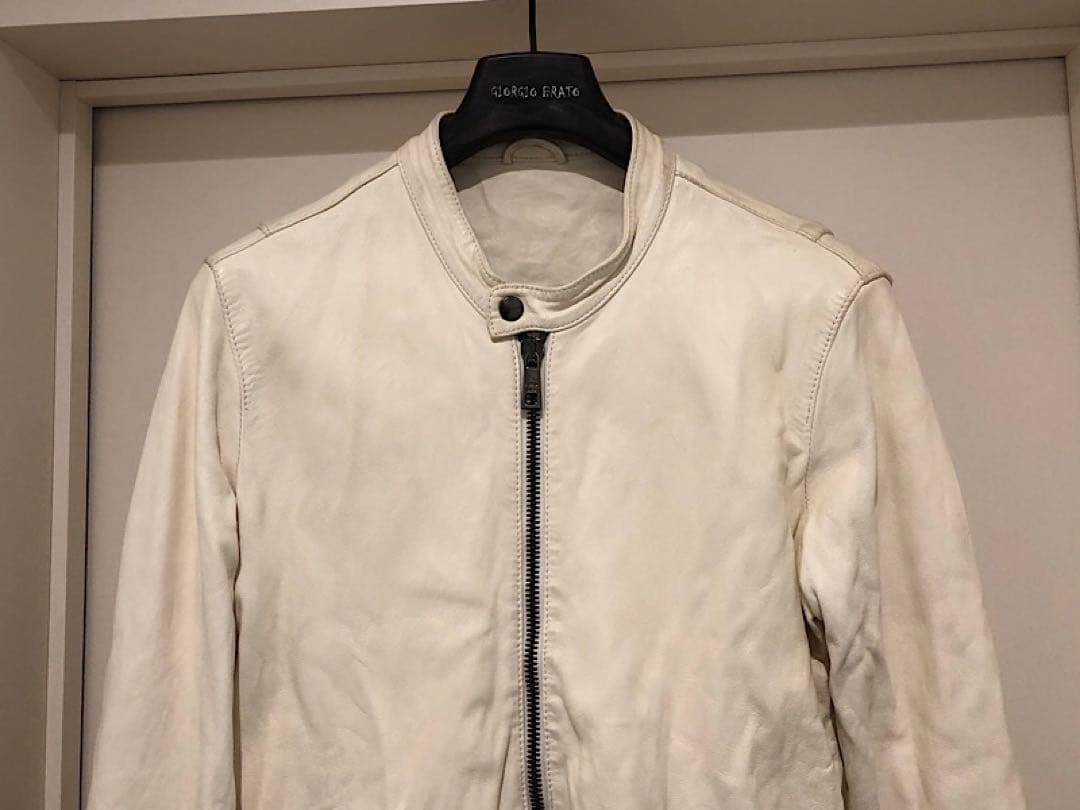 GIORGIO BRATOジョルジオブラット21FWラムレザーシングルライダース