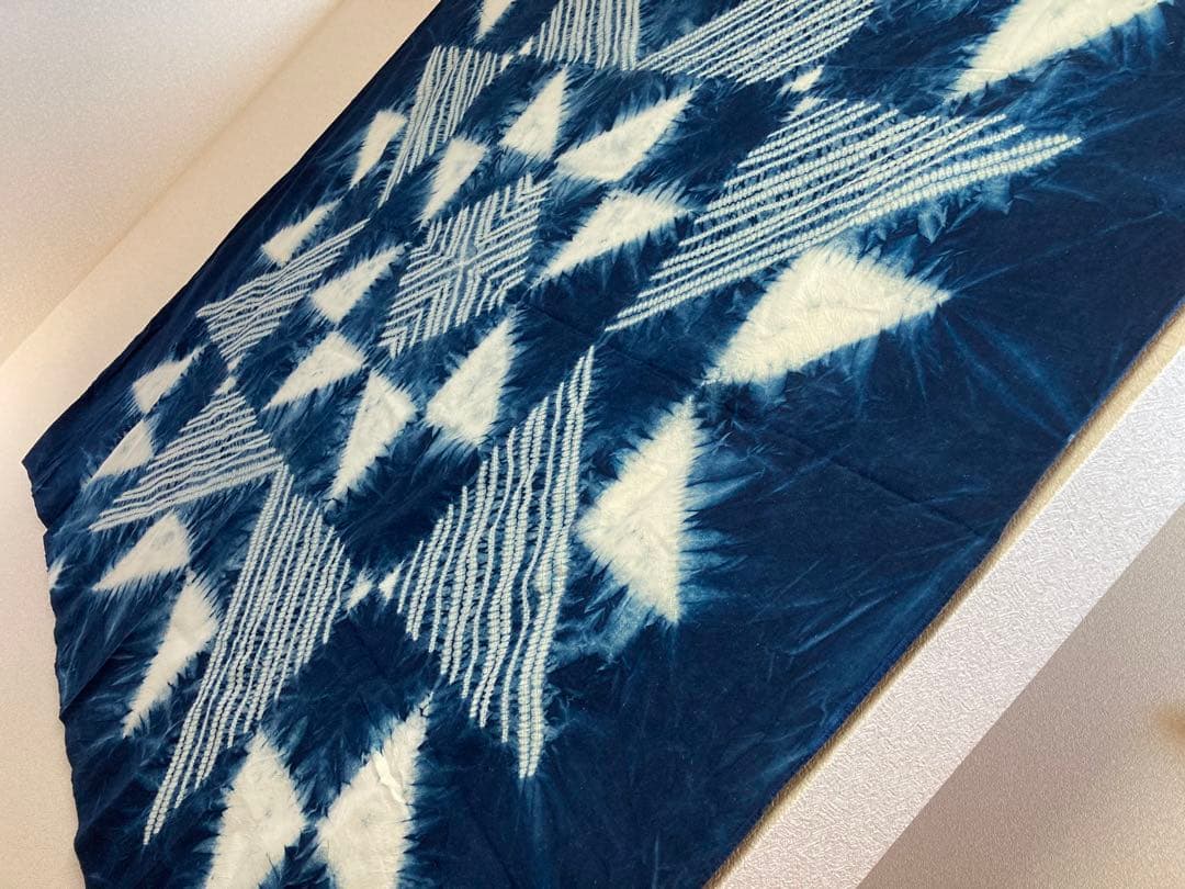 藍染　こたつ掛け　カバー　テーブルクロス　タペストリー