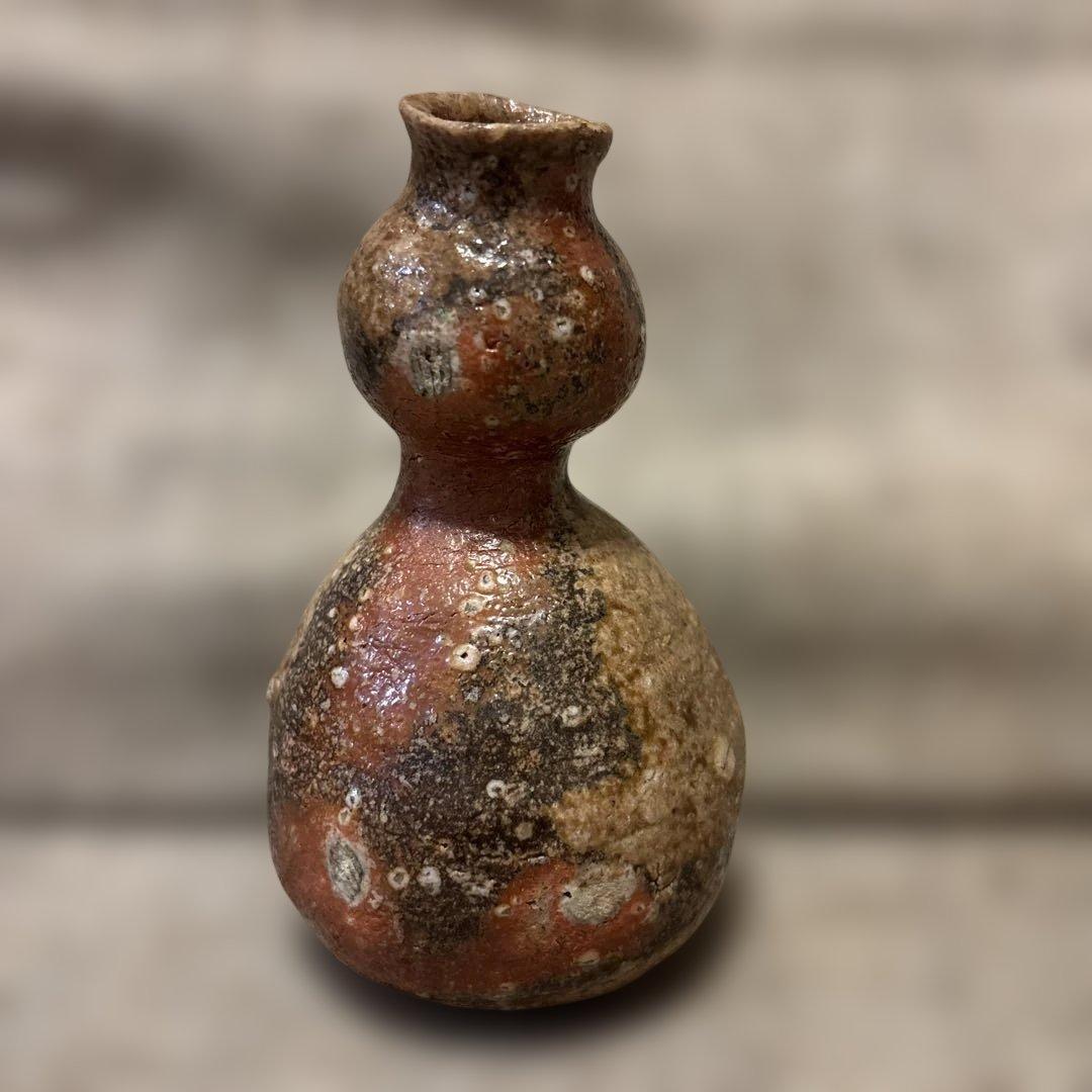 備前焼 徳利 瓢箪形 窯変美 酒器 一輪挿し 古陶風