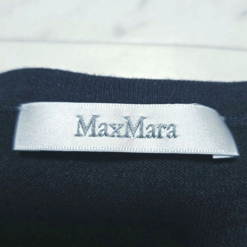 【美品】Max Mara 最高級 白タグ ロングニット シルクカシミヤ ゆったり