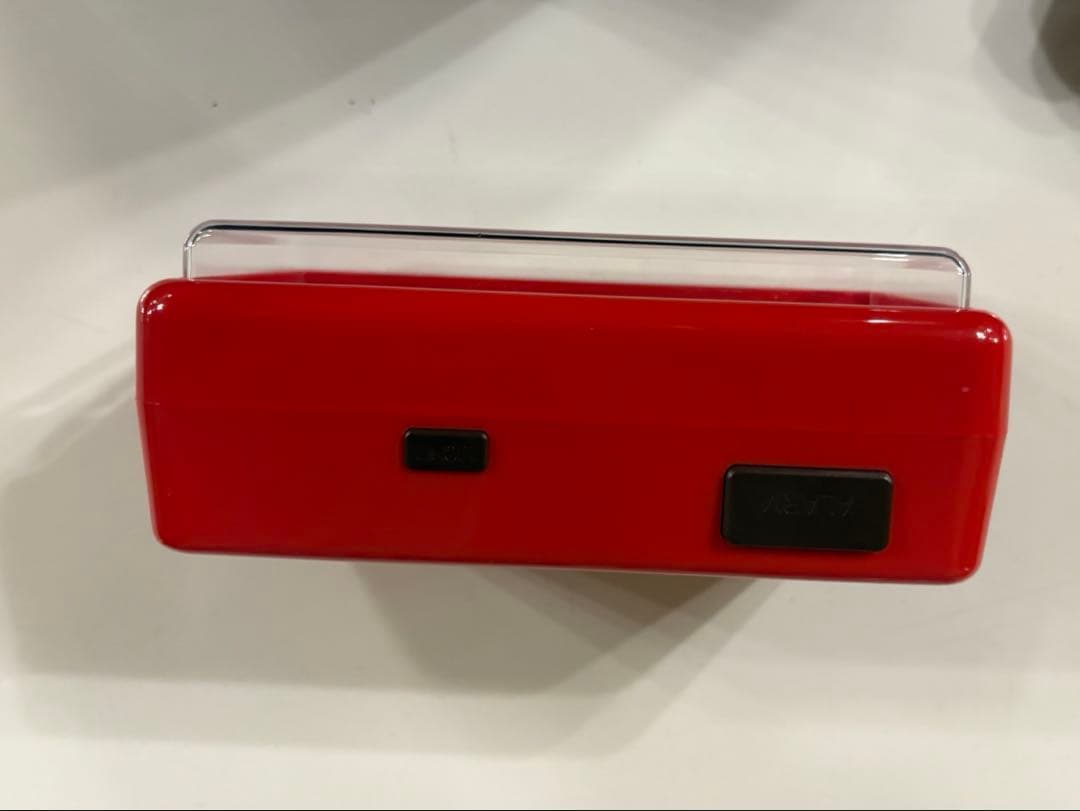 ★動作品★TWEMCO トゥエンコ パタパタ時計　AL-30 赤レトロ 目覚時計