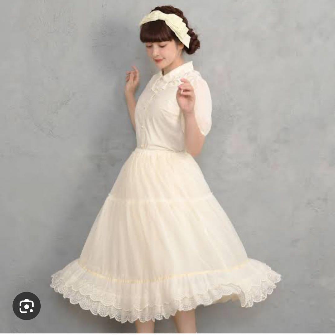 メロディバスケット　Cotton candyロングパニエ　新品タグ付き