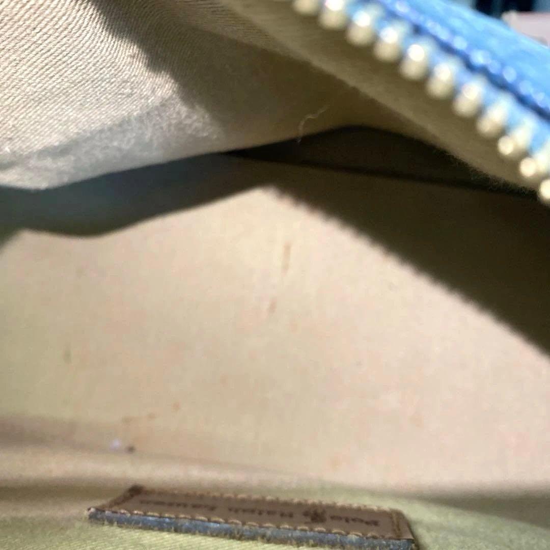 + POLO RALPH LAUREN ミニボストンバッグ チェック 緑 PVC